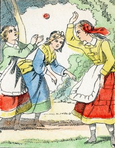 ゲーム: La pelota - Child Entertainment Alphabet c.1890 (リトグラフ) 作： Unbekannt