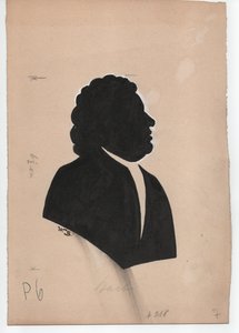 ヨハン・ゼバスティアン・バッハ（1685-1750）（1850年頃、シルエット） 作： Unbekannter Künstler