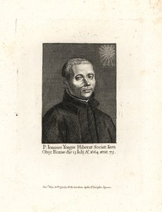 ジョン・ヨンジ、イオアネス・ヨングス、アイルランドのイエズス会司祭、1664年没、75歳。ウィリアム・リチャードの『グレンジャーのイングランド伝記を挿絵にした肖像画』（ロンドン）より銅版画。