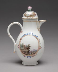 カバー付きの水差し、マイセン磁器工場製、1774-1814 作： Unbekannt
