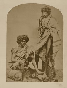 NeelgerriesのKurumbars、No.431、「インドの顔」、パブ。1872年（セピア色の写真 作： Unbekannt