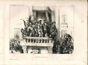 戯画』（1830年）政治的、風刺的、モノクロ 作： Unbekannter Künstler