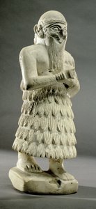ラムギ＝マリ、マリの王、ユーフラテス川中流域、王朝時代初期、前3000年（大理石 作： Unbekannt
