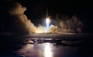 アポロ17号月面着陸ミッションの打ち上げ 作： Unbekannt