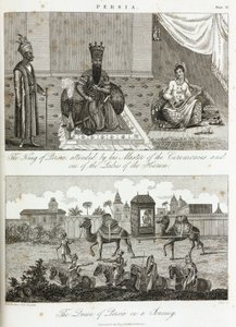 ペルシャの王と王妃 1810-1829年頃 作： Unbekannt