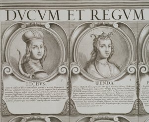 レヒとワンダ、No.年表シリーズ Ducum et Regum Polonorum」より3、4（エングレーヴィング 作： Unbekannt