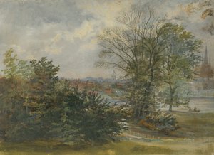リッチフィールド-遠景：油絵、nd [？19セント] 作： Unbekannt