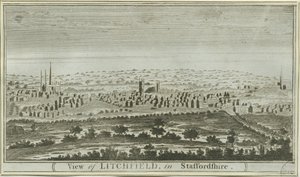 リッチフィールド-南西ビュー：彫刻、nd [c 1780-85] 作： Unbekannt