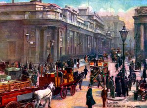ロンドン-イングランド銀行1900年代初頭 作： Unbekannter Künstler