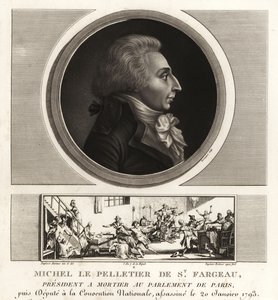サン＝ファルジョー侯爵ルイ＝ミッシェル・ル・ペルティエ（1760-1793）、フランスの政治家、フランス革命の殉教者 作： Unbekannt