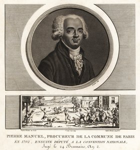 ルイ・ピエール・マニュエル（作家、パリ・コミューンの監査役、1793年にギロチンにかけられる 作： Unbekannt