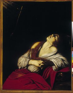 恍惚とするマドレーヌ。ルイ・フィンソン（1578-1617）の絵画。17世紀のキャンバスに油彩。メルセイユ、ロンシャン宮美術博物館。 作： Unbekannter Künstler