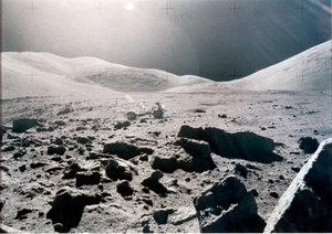 有人宇宙飛行、アメリカ、アポロ15号 月面の全景、アポロ15号 作： Unbekannt
