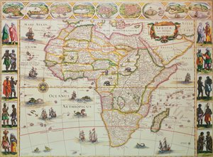 アフリカの地図 作： Unbekannter Künstler