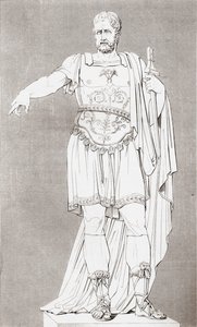 Marcus Furius Camillus (c.c. 446 365 BC.), ローマの軍人・政治家, The Historic Gallery of Portraits and Paintings, published 1808より。