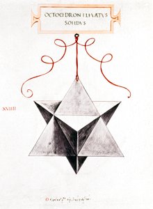数学的ドローイング ダ・ヴィンチの八面体 作： Unbekannt