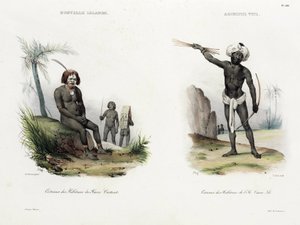 ニューアイルランドとフィジーの男性 作： Unbekannt