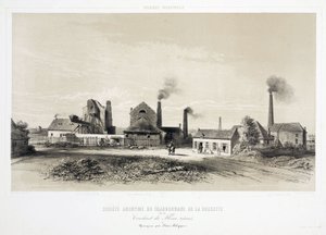 採掘、石炭 De la Cossette Coalmining Company、ベルギー 作： Unbekannt