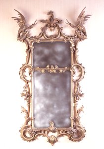 チッペンデールスタイルのミラー 作： Unbekannt