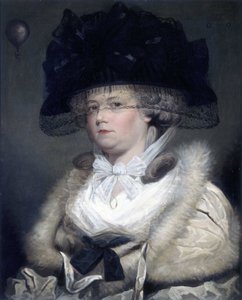 イギリス人女性初の気球乗り「ミセス・セイジ 作： Unbekannt