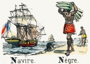N - Black Ship - Child Entertainment Alphabet c.1890 (リトグラフ) 作： Unbekannt