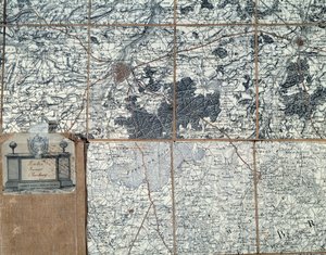 ナポレオン戦争。ナポレオンIのスタッフの地図 作： Unbekannt