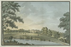 ニードウッド-ブリックリーロッジ：水彩画、1786 作： Unbekannt