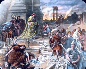 ローマ火災後のネロ