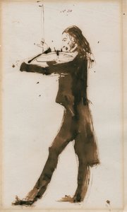 ニコロ・パガニーニの肖像 作： Unbekannt