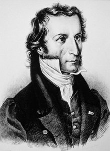 ニコロ・パガニーニ 1850年頃（エングレーヴィング） 作： Unbekannter Künstler
