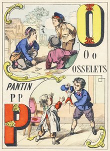 OP：osselets、pantin-Games Alphabet、c.1890（イラスト）