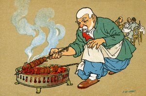 トビリシ旧市街：ムツヴァディの準備中。 作： Unbekannter Künstler