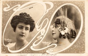 古い絵葉書/Leka/Mariette Sully（1874-1940）/Actress 作： William M. Timlin