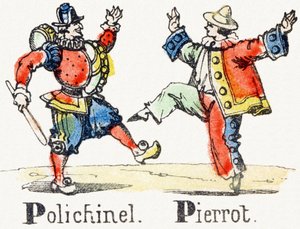 P - Polichinelle Pierrot - Child Entertainment Alphabet c.1890 (リトグラフ) 作： Unbekannt