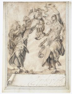 フィリップ・ハインホーファーのアルバムAmicorum、1596-1633からのページ 作： Unbekannt