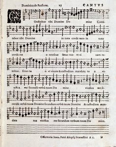 ペンデレツキ (c.1970-1973) によるソロモンの歌の楽譜のページ 作： Unbekannter Künstler