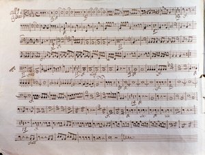 プレイエルの協奏交響曲の楽譜のページ 作： Unbekannter Künstler