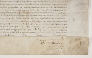 ヘンリー・ワードロー司教の勅許状を確認する教皇の雄たけび（recto 作： Unbekannt