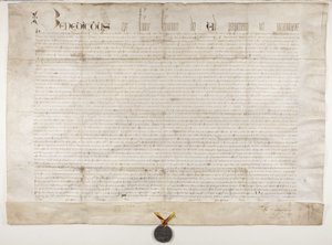 ヘンリー・ワードロー司教の勅許状を確認する教皇の雄たけび（recto 作： Unbekannt