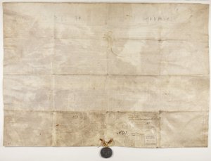ヘンリー・ワードロー司教のチャーターを確認する教皇の雄たけび、裏面 作： Unbekannt