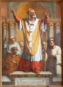 教区教会 (Parochiale kerk Sint-Dionysius van Lede)。 インテリア。 南通路。 祭壇。 ペインティング。 サンドニ。 1854年テオドール・ジョセフ・カニールの署名と日付。 作： Unbekannter Künstler