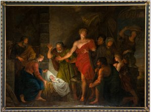 教区教会 (Saint Salvator Parish Church)。 インテリア。 ペインティング。 作： Unbekannter Künstler