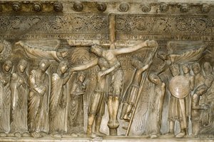 パルマ・エミリア・ロマーニャ州 イタリア ドゥオモドーム内のピアッツァ・デル・ドゥオモ Desposizione ベネデット・アンテラミ作 1178年の十字架からの降臨 作： Unbekannt