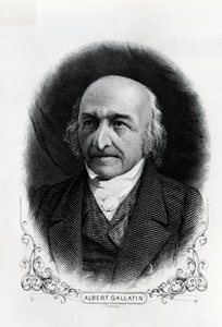 アルバート・ギャラティン（1761-1849）の肖像（エングレーヴィング 作： Unbekannt