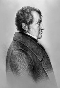 アンドレ・マリー・アンペール（1775-1836）の肖像（フランスの物理学者、数学者、古典電磁気学の創始者の一人