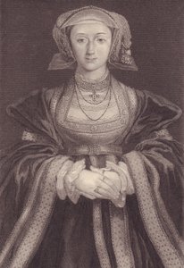 イングランドの女王、アン・オブ・クレベス（1515-1557）の肖像、エングレーヴィング