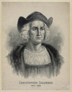 クリストファー・コロンブス（1451-1506）の肖像 1892年頃（リトグラフ