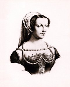 フランス王妃クロード・ド・フランスの肖像（1490-1524）、エングレーヴィング、sd. 作： Unbekannter Künstler