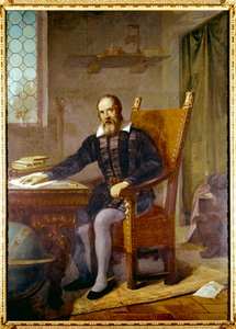 ガリレオ・ガリレイ（1564年-1642年）の肖像 - 匿名の絵画 - Lastra a Signa, villa selva, Italy 作： Unbekannter Künstler