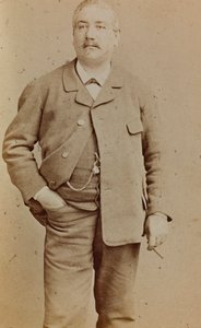 アンリ・フカールの肖像 1841年12月31日グラスゴーにて死去、インペリアル皇太子の体育教師、オリンピ学校校長 作： Unbekannter Künstler